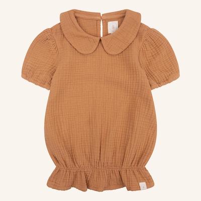 Navy Natural Belle blouse biscuit