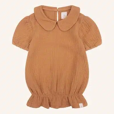 Navy Natural Belle blouse biscuit