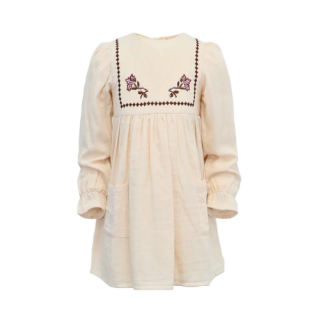 On Top Of The Cake Dress Daisy Off White