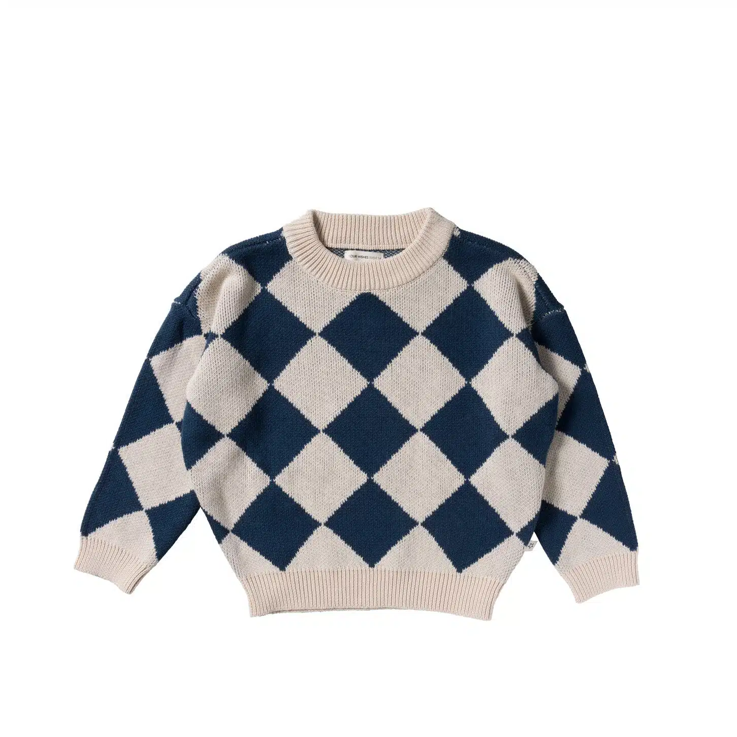 Your Wishes Diamond Knit | Chunky Sweater - Tapioca
