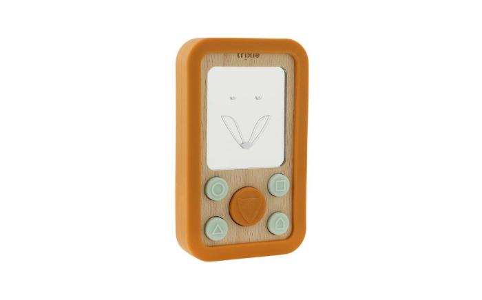 Trixie Houten baby telefoon met siliconen - Mr. Fox