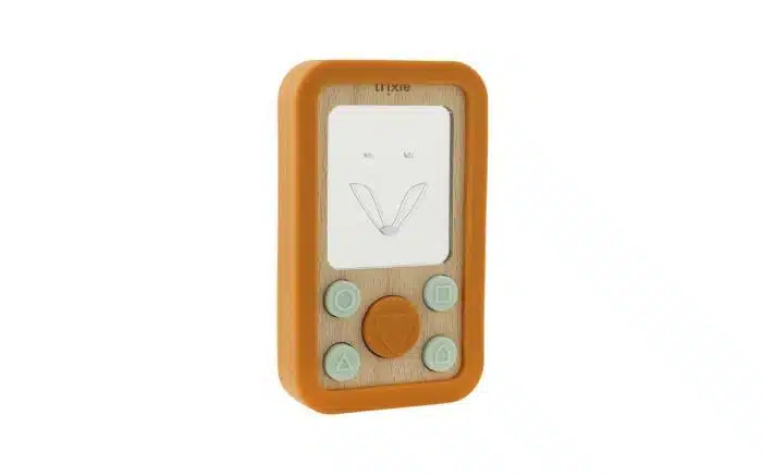 Trixie Houten baby telefoon met siliconen - Mr. Fox