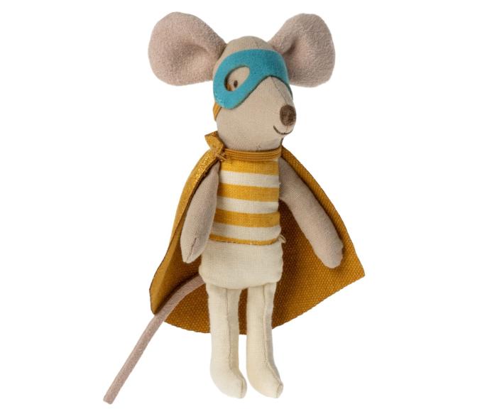 Maileg Superheld - Knuffelmuis Kleine Broer in Luciferdoosje - Afbeelding 2