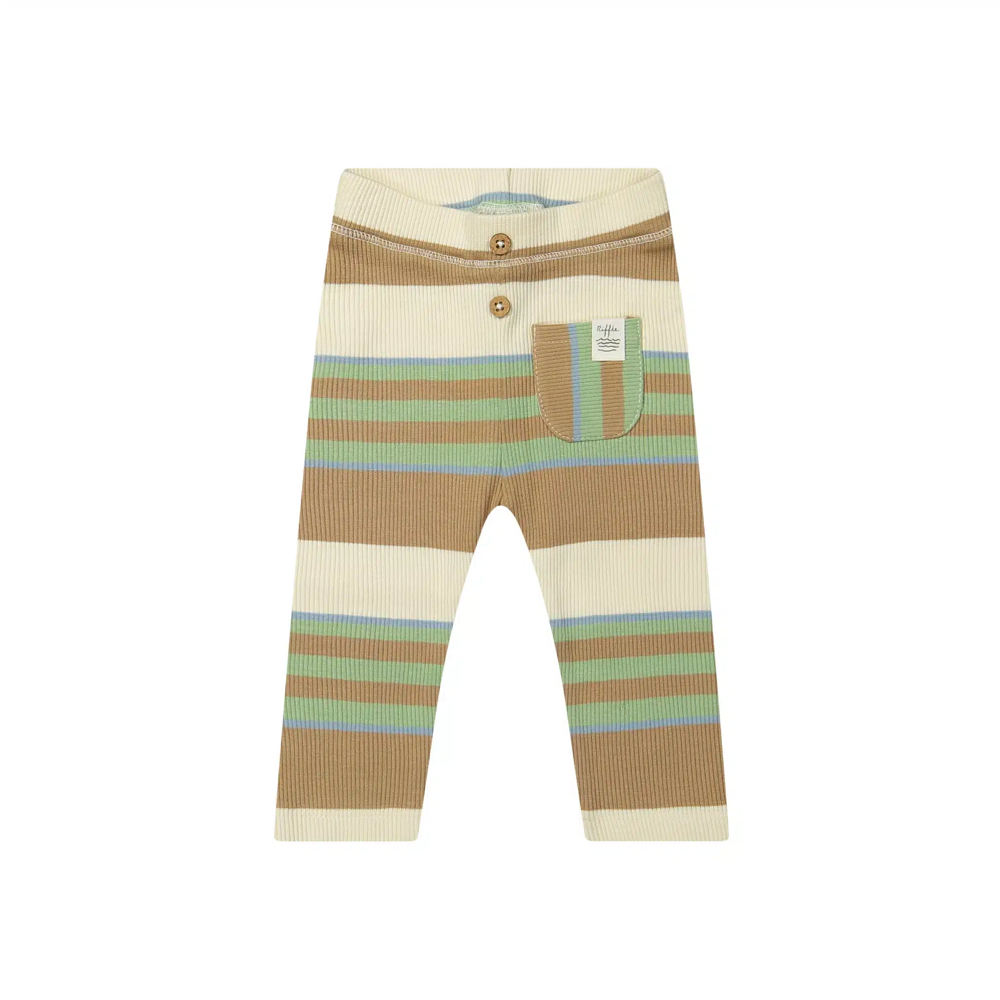 Riffle Legging Perr Derby Rib Stripe Green